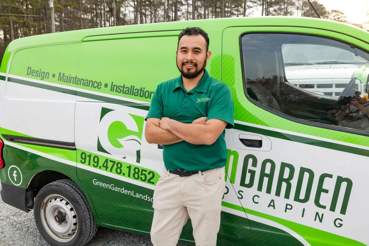 Joaquin, owner of Green Garden Landscaping LLC in Sanford NC - professional lawn care and landscaping company